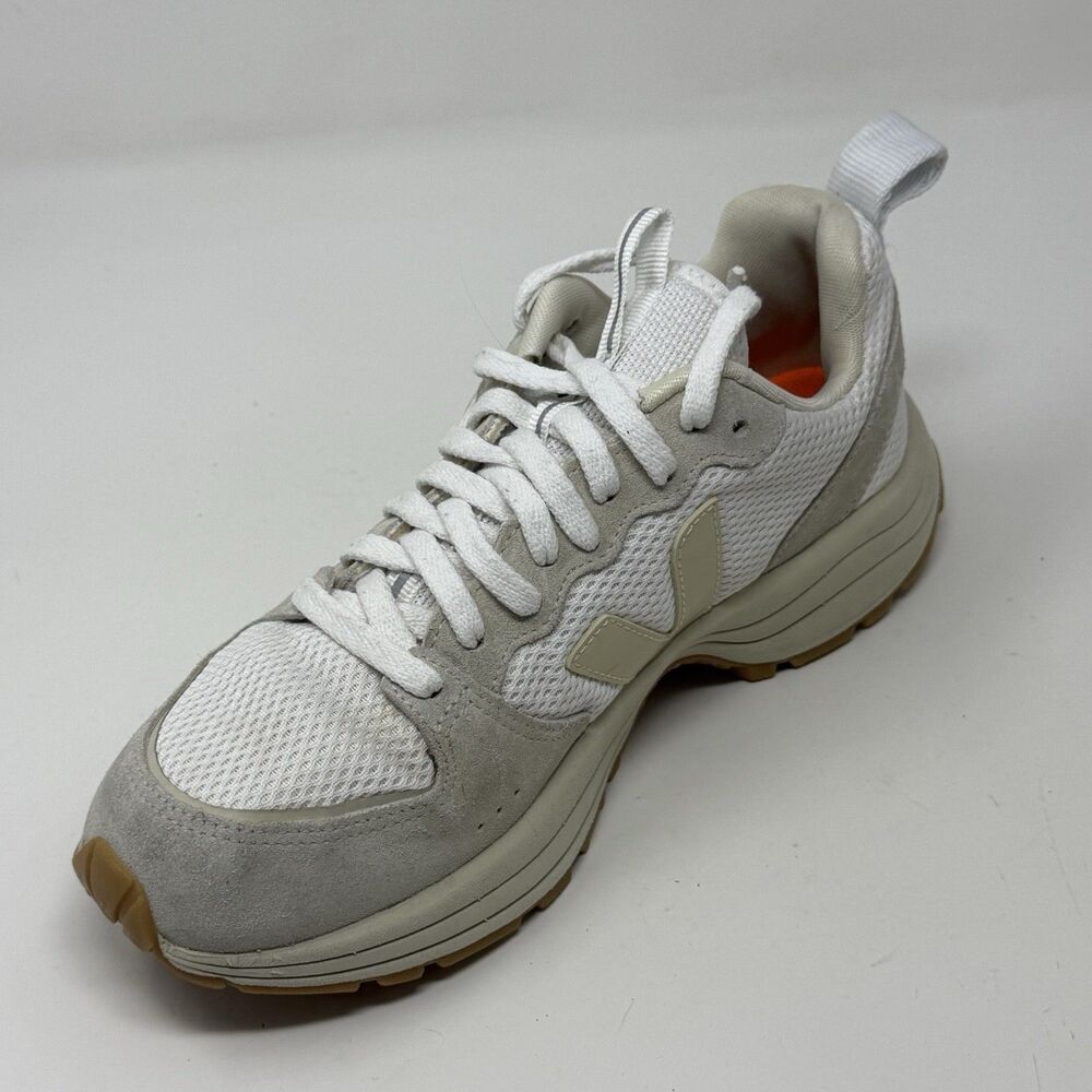 Veja Venturi Alveomesh Shoes Womens 8 White Beige Mesh Suede Comfort Sneakers - Picture 10 of 16